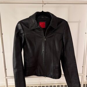 Women's Black Leather Jacket